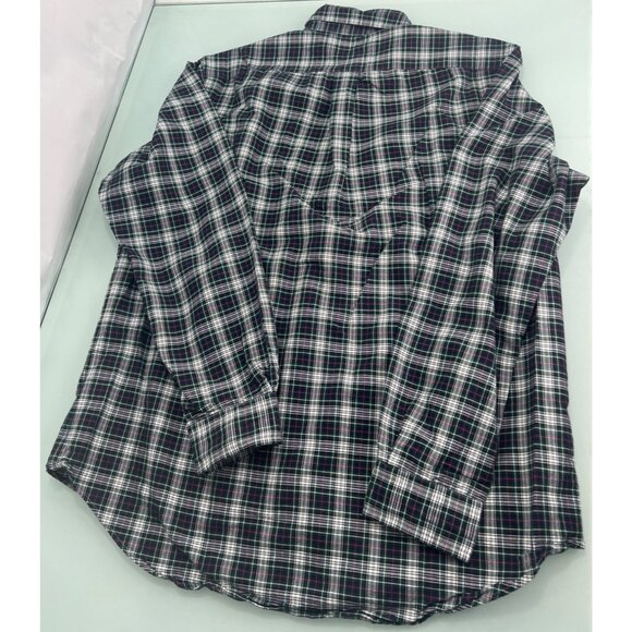 Polo Ralph Lauren Shirt Mens Large L Tartan Plaid Button Up Long Sleeve - Picture 4 of 4